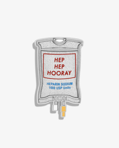 Hep Hep Hooray (Heparin) Lapel Pin